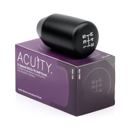 ESCO-T5 5-Speed Shift Knob in Satin Black Finish (M10x1.5)