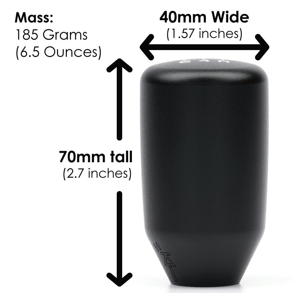 ESCO-T5 5-Speed Shift Knob in Satin Black Finish (M10x1.5)