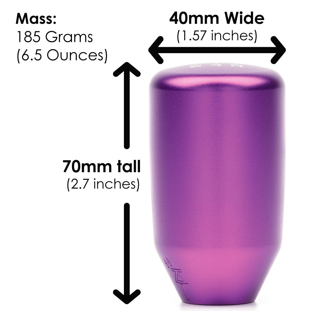 ESCO-T5 5-Speed Shift Knob in Satin Purple Finish (M10x1.5)