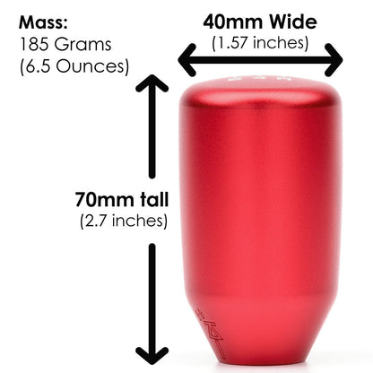 ESCO-T5 5-Speed Shift Knob in Satin Red Finish (M10x1.5)