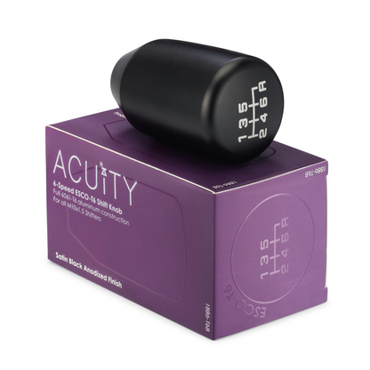 ACUITY Instruments ESCO-T6 Shift Knob in Satin Black Anodized Finish