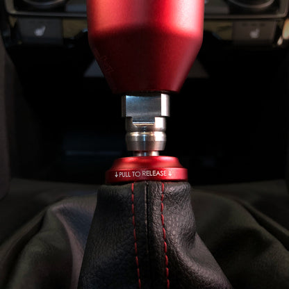 ACUITY Instruments Shift Boot Collar Upgrade (Satin Red Aluminum Finish)