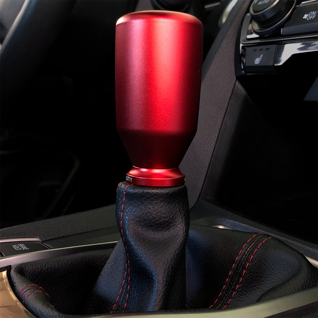 ACUITY Instruments Shift Boot Collar Upgrade (Satin Red Aluminum Finish)