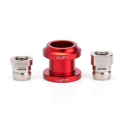 ACUITY Instruments Shift Boot Collar Upgrade (Satin Red Aluminum Finish)