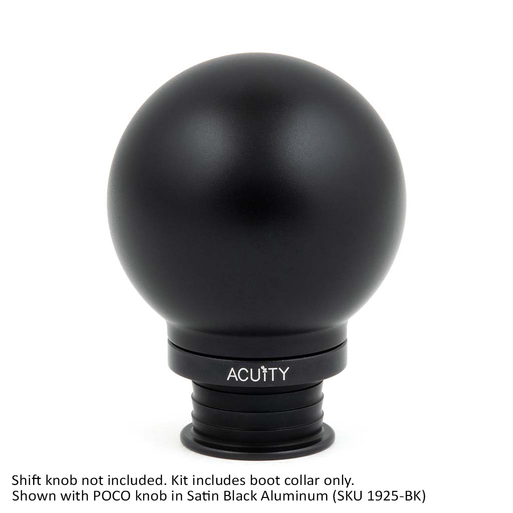 ACUITY Instruments Satin Black Aluminum Shift Boot Collar for POCO Shift Knobs