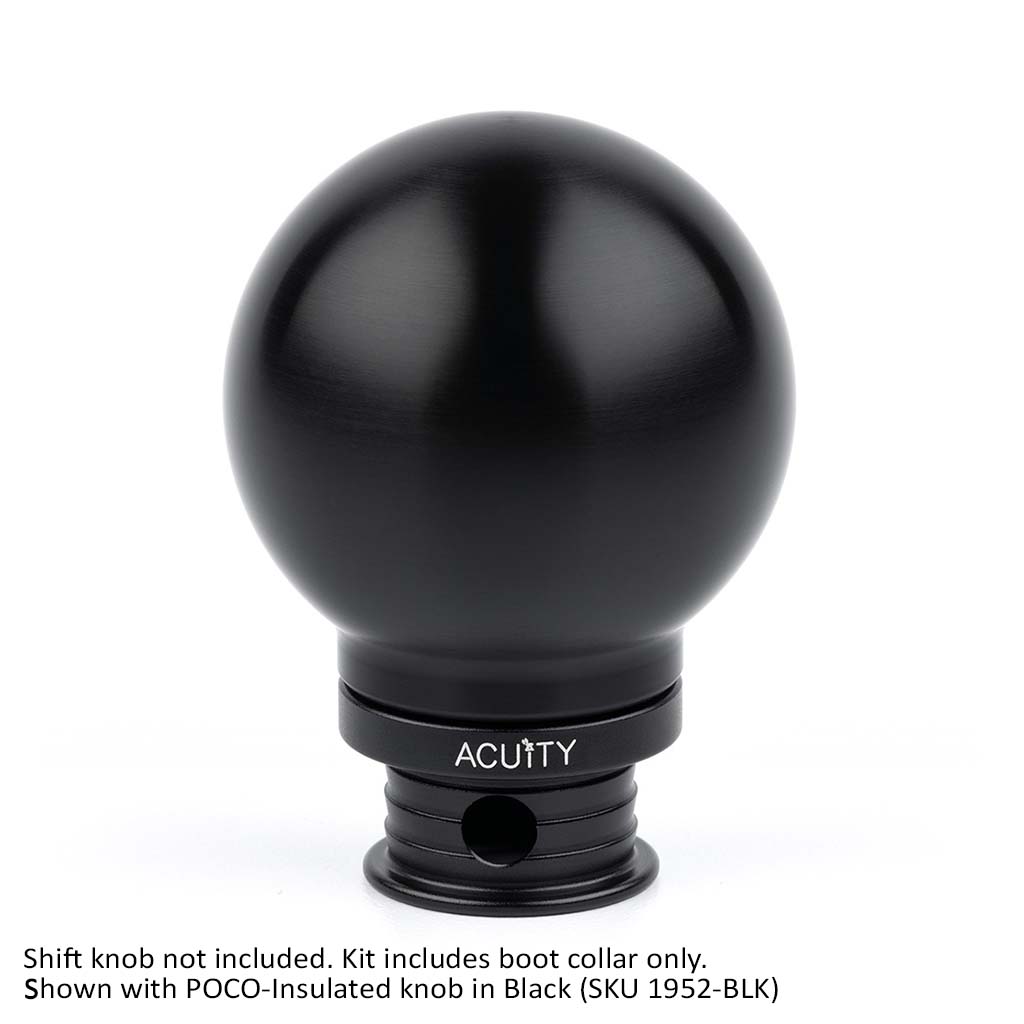 ACUITY Instruments Satin Black Aluminum Shift Boot Collar for POCO Shift Knobs