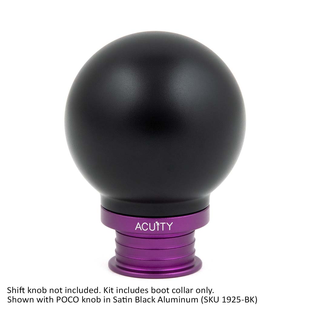 ACUITY Instruments Satin Purple Aluminum Shift Boot Collar for POCO Shift Knobs