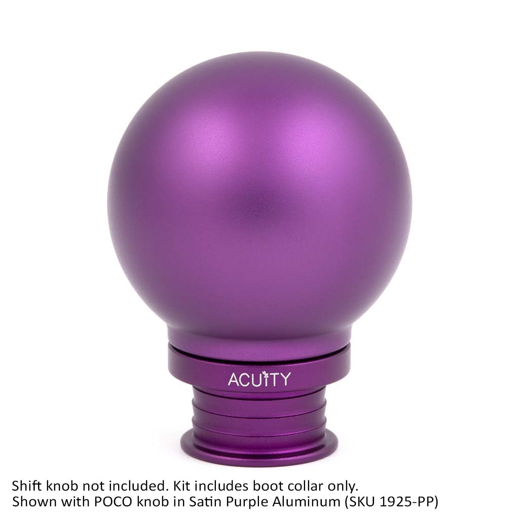 ACUITY Instruments Satin Purple Aluminum Shift Boot Collar for POCO Shift Knobs