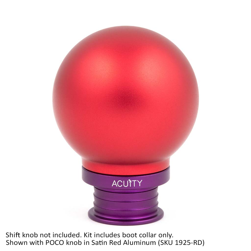 ACUITY Instruments Satin Purple Aluminum Shift Boot Collar for POCO Shift Knobs