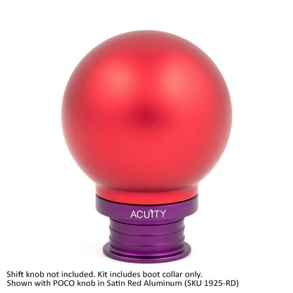 ACUITY Instruments Satin Purple Aluminum Shift Boot Collar for POCO Shift Knobs