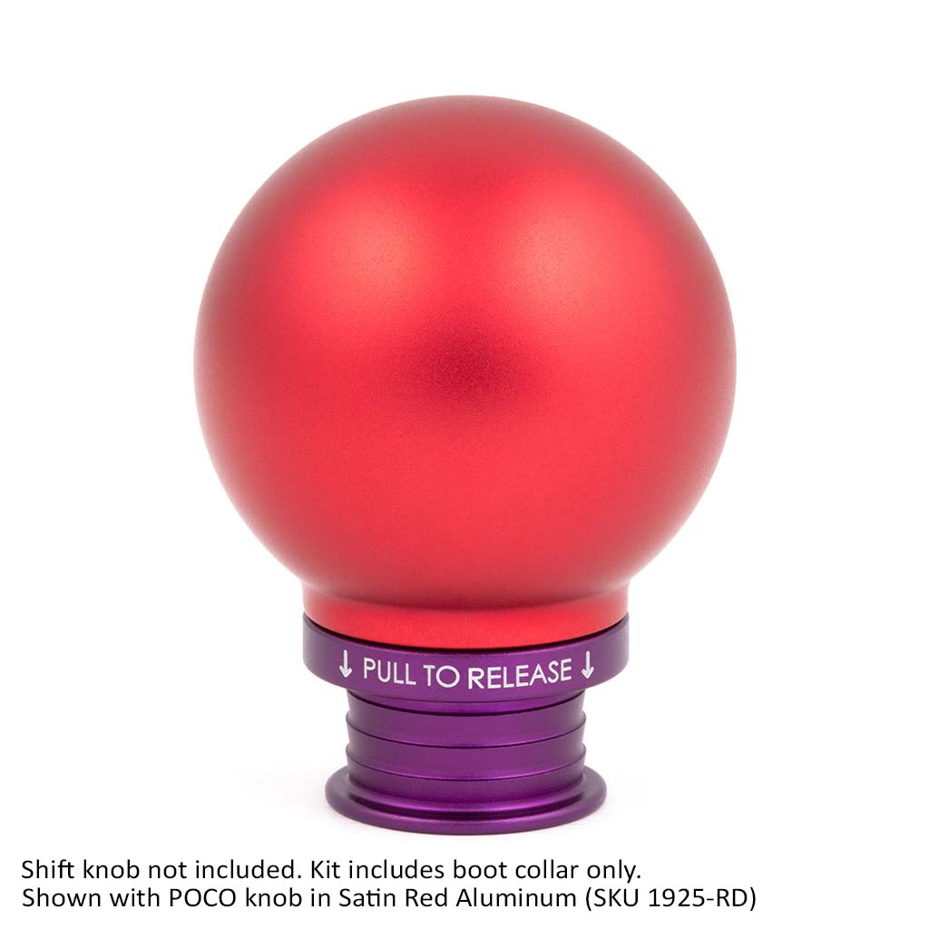 ACUITY Instruments Satin Purple Aluminum Shift Boot Collar for POCO Shift Knobs