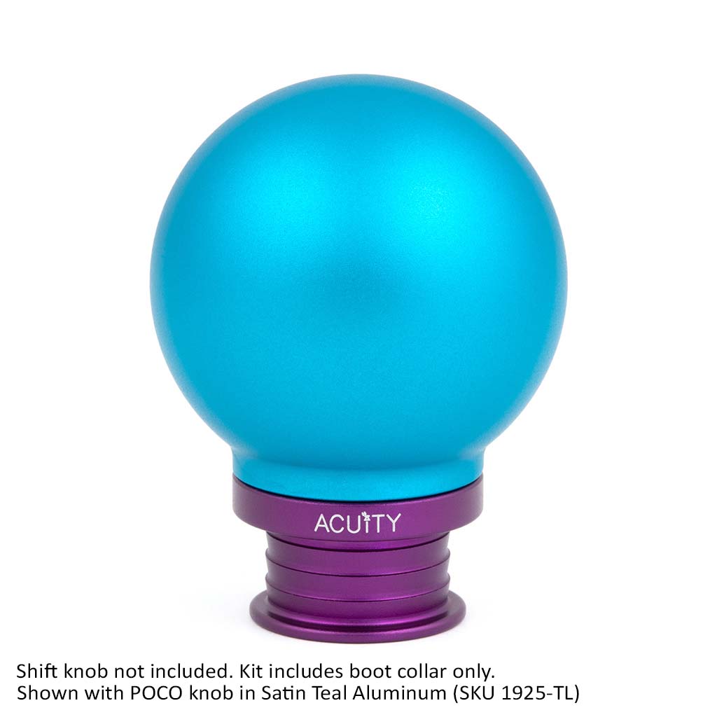 ACUITY Instruments Satin Purple Aluminum Shift Boot Collar for POCO Shift Knobs