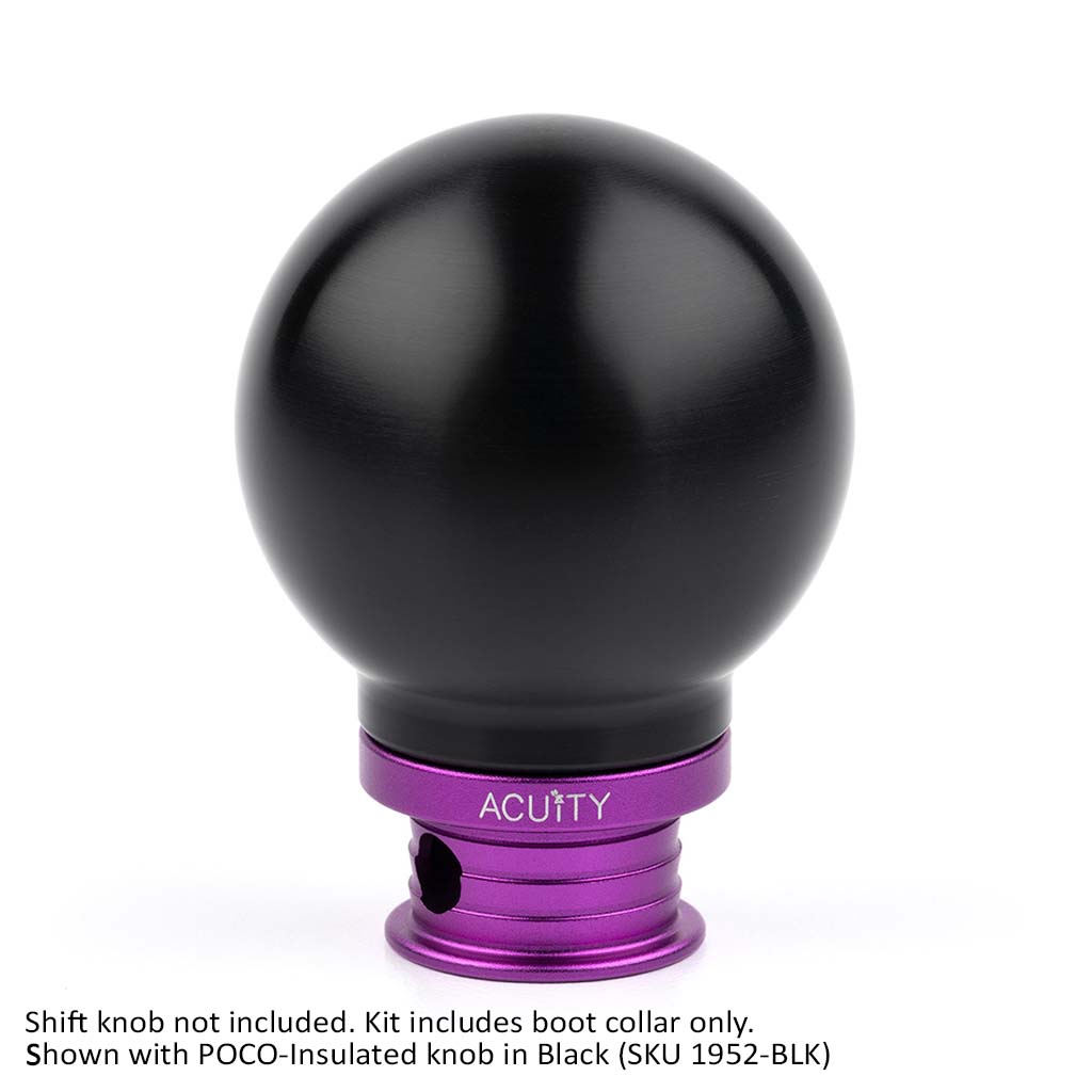 ACUITY Instruments Satin Purple Aluminum Shift Boot Collar for POCO Shift Knobs