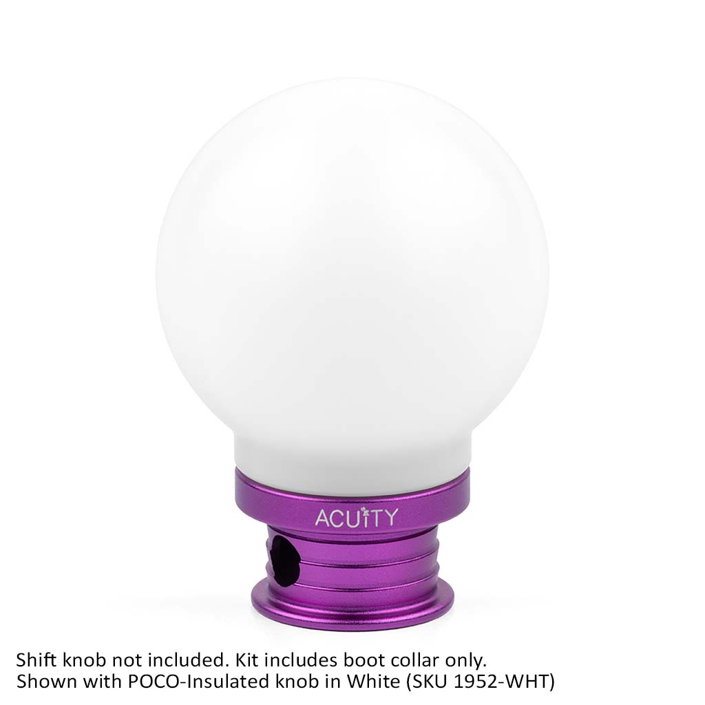 ACUITY Instruments Satin Purple Aluminum Shift Boot Collar for POCO Shift Knobs