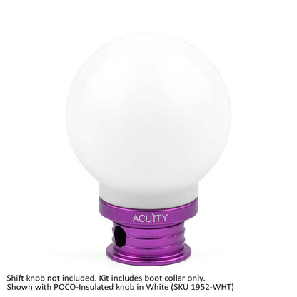 ACUITY Instruments Satin Purple Aluminum Shift Boot Collar for POCO Shift Knobs