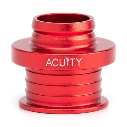 ACUITY Instruments Satin Red Aluminum Shift Boot Collar for POCO Shift Knobs