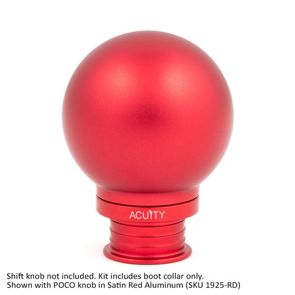 ACUITY Instruments Satin Red Aluminum Shift Boot Collar for POCO Shift Knobs