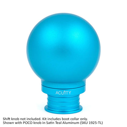 ACUITY Instruments Satin Teal Aluminum Shift Boot Collar for POCO Shift Knobs