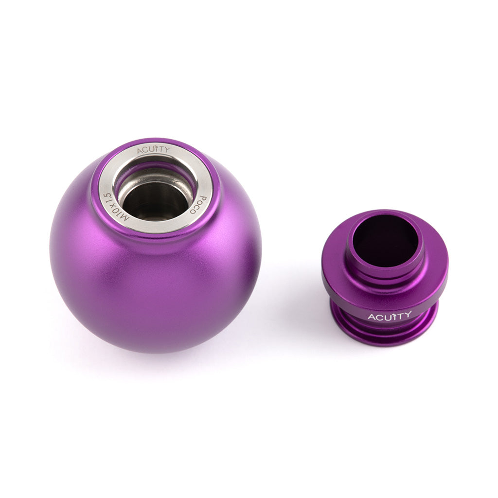 ACUITY Instruments POCO Low-Profile Shift Knob in Satin Purple Anodized Finish