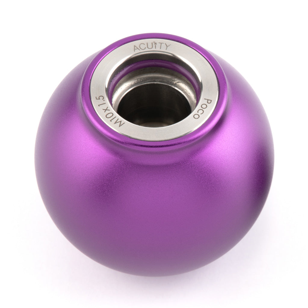 ACUITY Instruments POCO Low-Profile Shift Knob in Satin Purple Anodized Finish