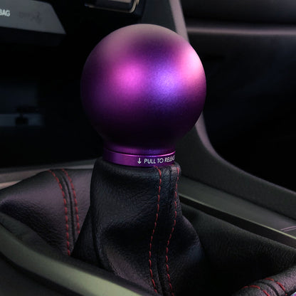 ACUITY Instruments POCO Low-Profile Shift Knob in Satin Purple Anodized Finish