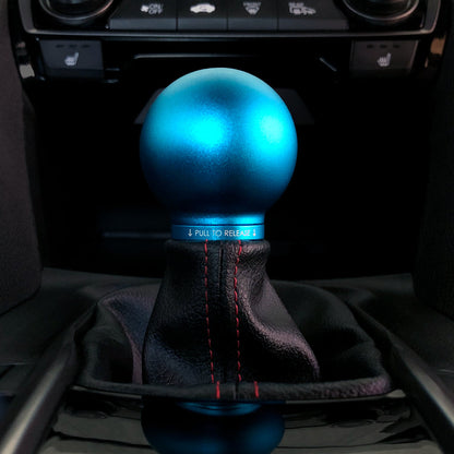 ACUITY Instruments POCO Low-Profile Shift Knob in Satin Teal Anodized Finish