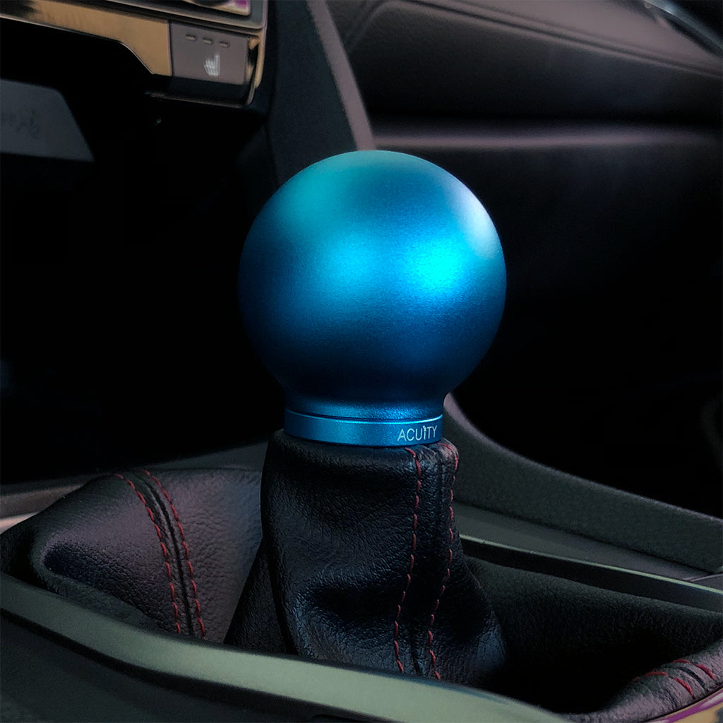 ACUITY Instruments POCO Low-Profile Shift Knob in Satin Teal Anodized Finish