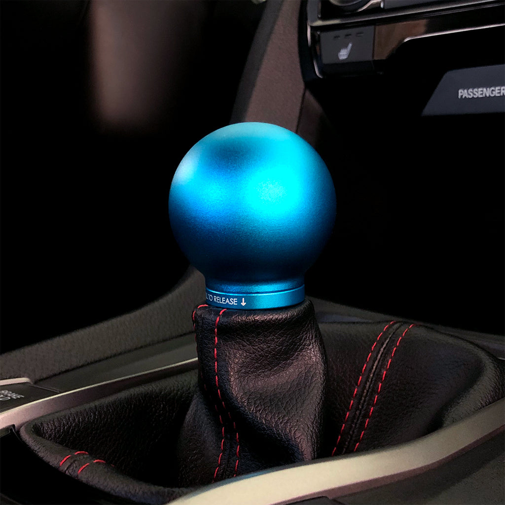 ACUITY Instruments POCO Low-Profile Shift Knob in Satin Teal Anodized Finish
