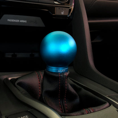 ACUITY Instruments POCO Low-Profile Shift Knob in Satin Teal Anodized Finish