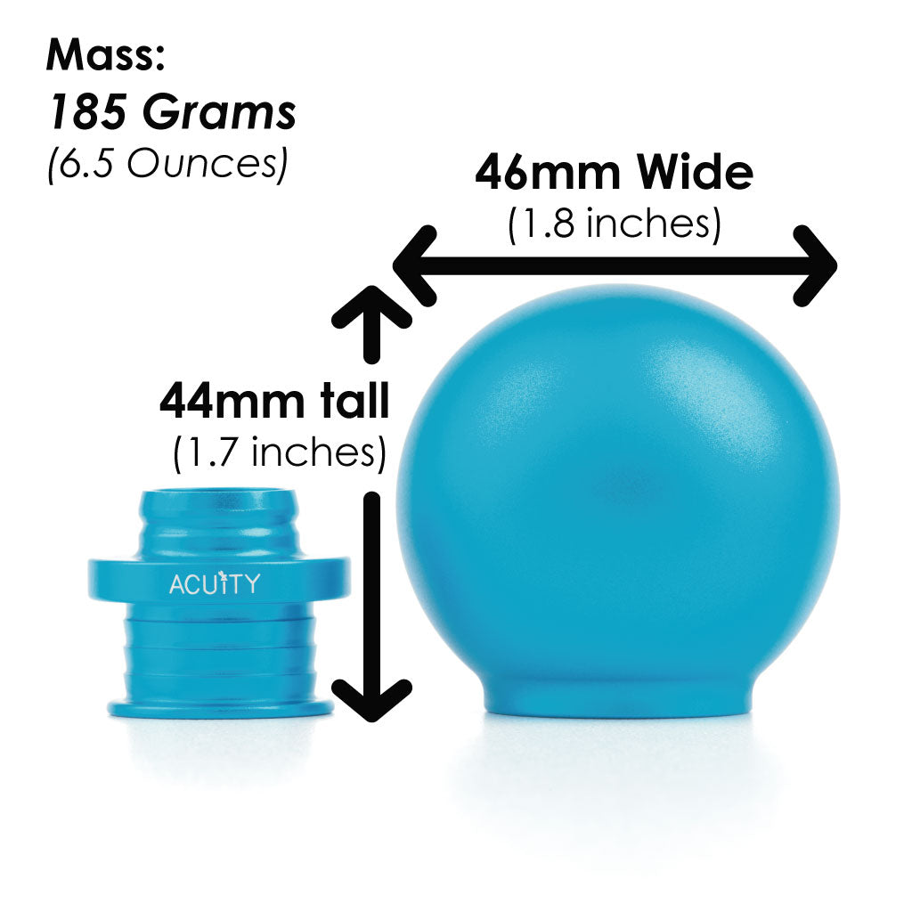ACUITY Instruments POCO Low-Profile Shift Knob in Satin Teal Anodized Finish