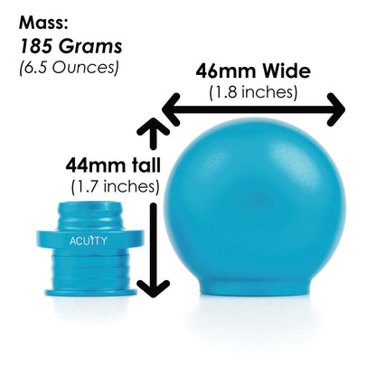 ACUITY Instruments POCO Low-Profile Shift Knob in Satin Teal Anodized Finish