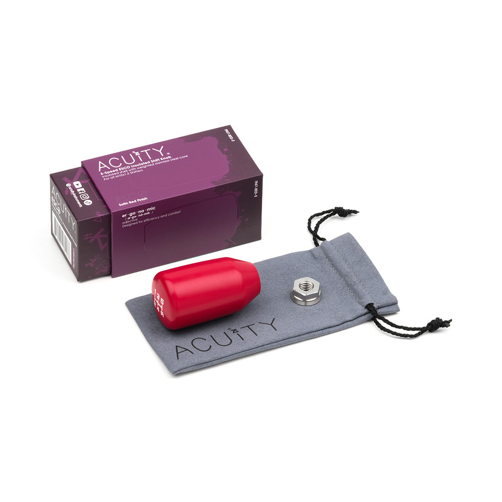 ESCO-Insulated 5-Speed Shift Knob in Red (M10X1.5)