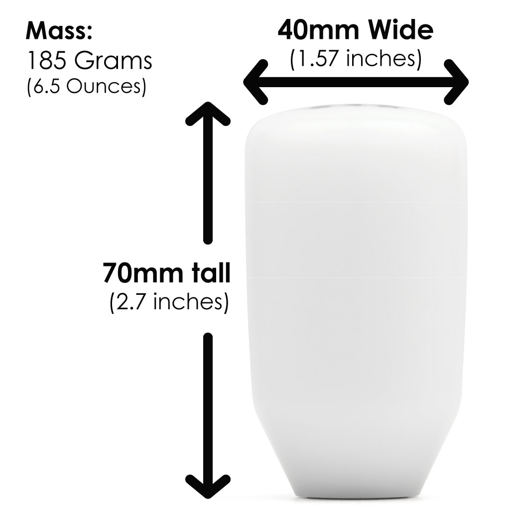 ESCO-Insulated 5-Speed Shift Knob in White (M10X1.5)
