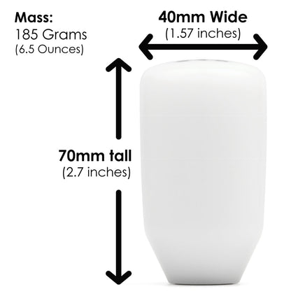 ESCO-Insulated 5-Speed Shift Knob in White (M10X1.5)