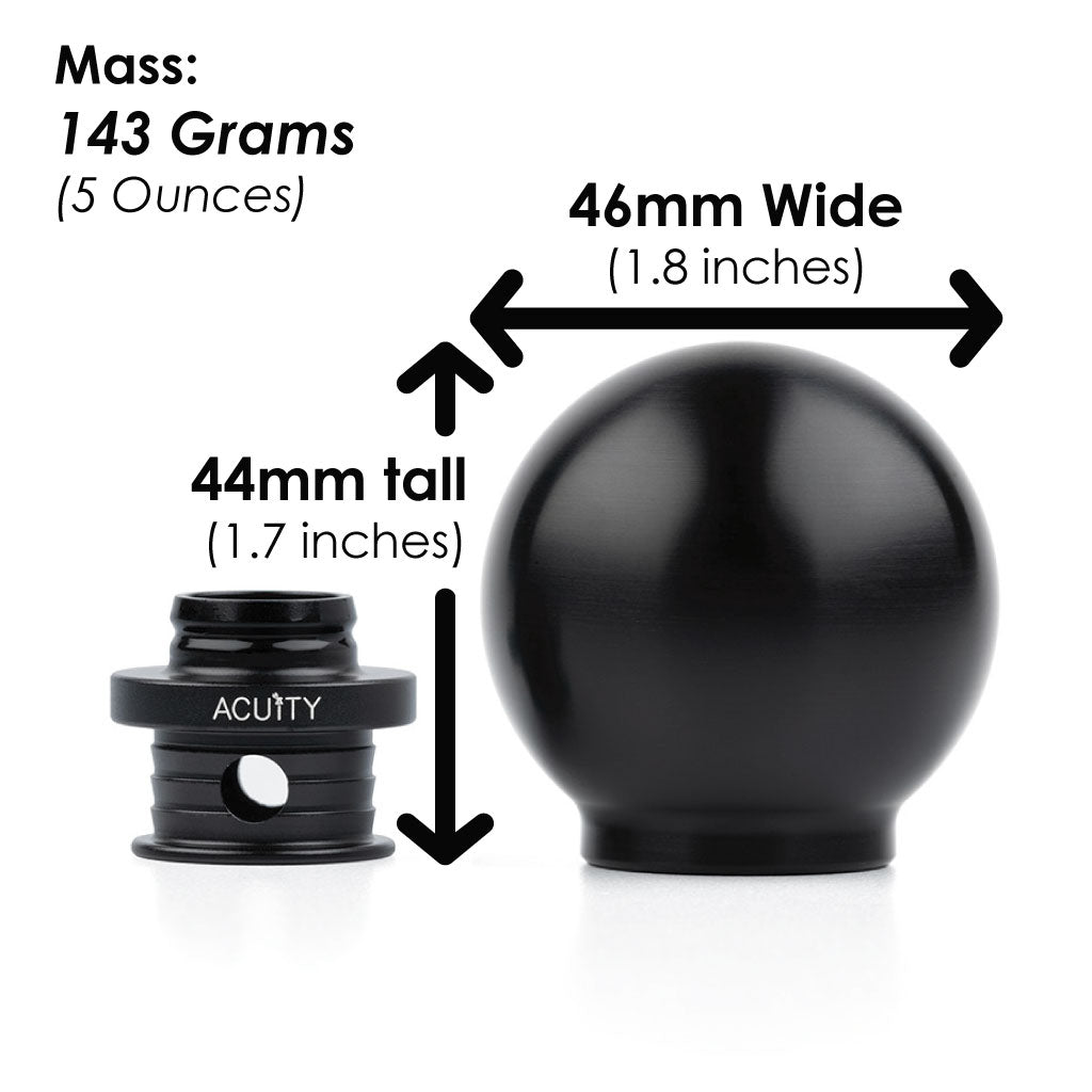 ACUITY Instruments POCO Insulated Low-Profile Shift Knob in Black (M10X1.5)