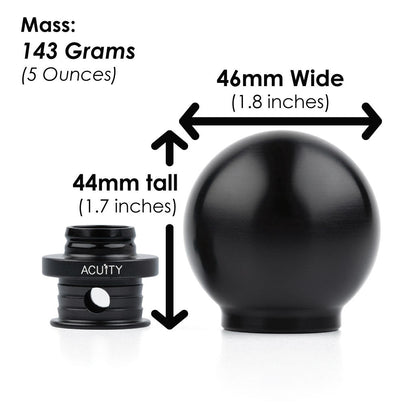 ACUITY Instruments POCO Insulated Low-Profile Shift Knob in Black (M10X1.5)