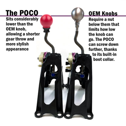 ACUITY Instruments POCO Insulated Low-Profile Shift Knob in Red (M10X1.5)