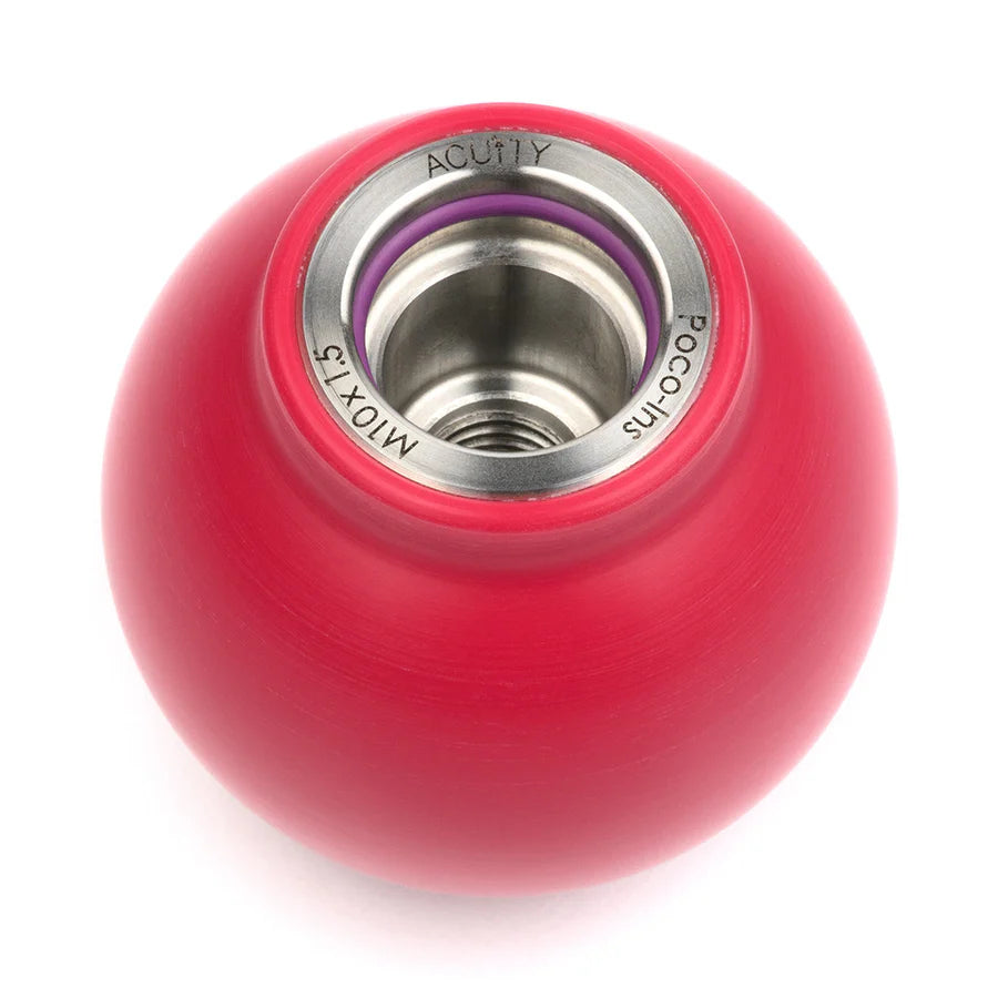 ACUITY Instruments POCO Insulated Low-Profile Shift Knob in Red (M10X1.5)