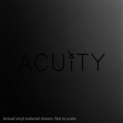 ACUITY Instruments Matte Black Windshield Banner