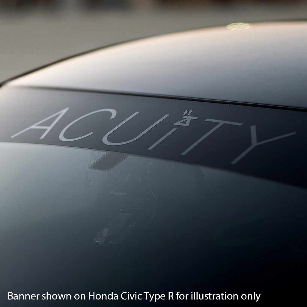 ACUITY Instruments Matte Black Windshield Banner