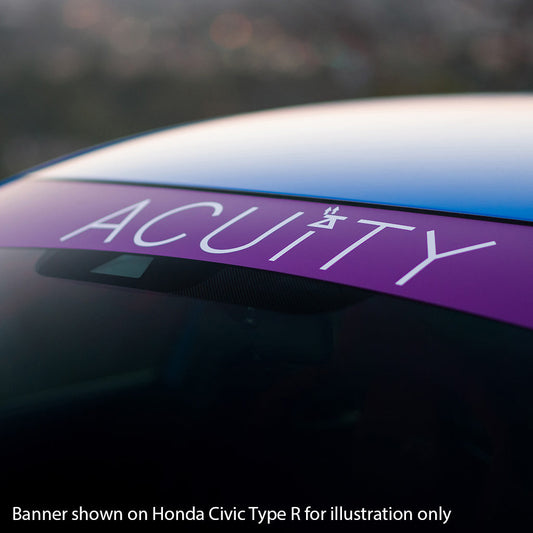 ACUITY Instruments Matte Purple Windshield Banner