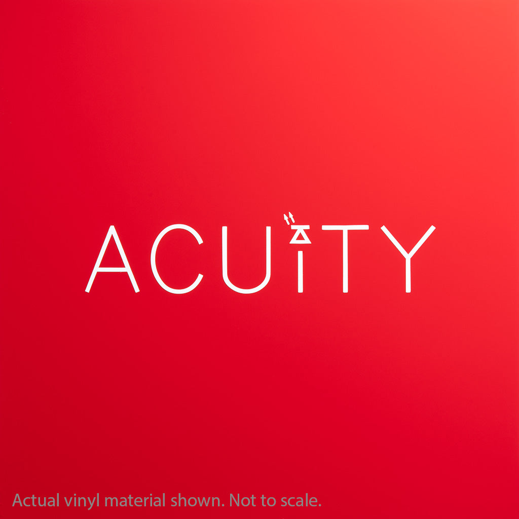 ACUITY Instruments Matte Red Windshield Banner