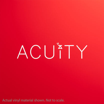 ACUITY Instruments Matte Red Windshield Banner