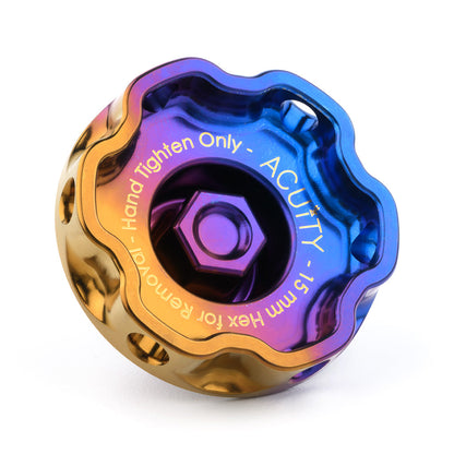 Podium-Ti Oil Cap in Burnt Titanium Finish for Hondas/Acuras