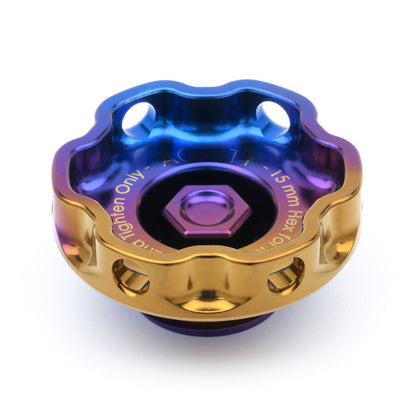 Podium-Ti Oil Cap in Burnt Titanium Finish for Hondas/Acuras