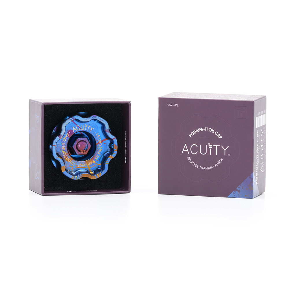 ACUITY Instruments POCO-Ti Splatter Titanium Low Profile Shift Knob (M10x1.5) for Hondas/Acura