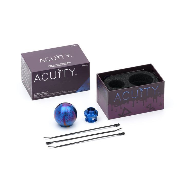 ACUITY Instruments POCO-Ti Splatter Titanium Low Profile Shift Knob (M10x1.5) 1958-SPL