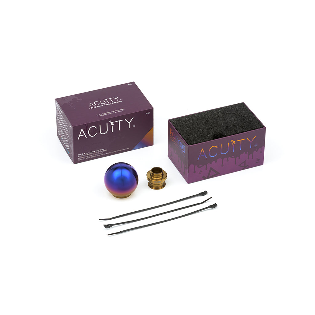 ACUITY Instruments POCO-Ti Burnt Titanium Low Profile Shift Knob (M10x1.5) 1958-BRN