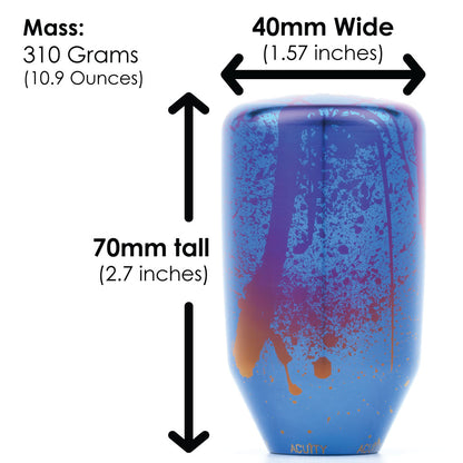 ACUITY Instruments ESCO-Ti Shift Knob in Splatter Titanium Finish (M10X1.5) 1959-SPL