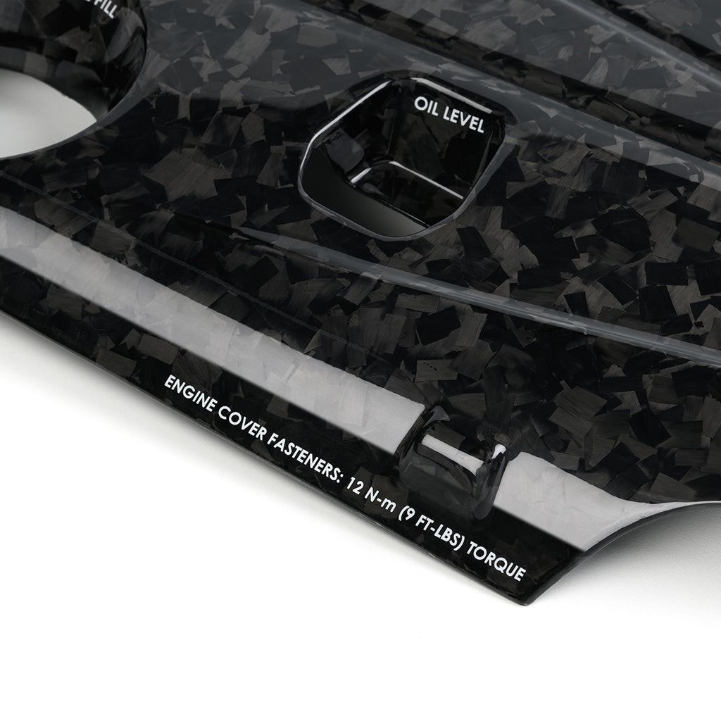 K20C Engine Cover in Forged Carbon Fiber, Gloss Finish